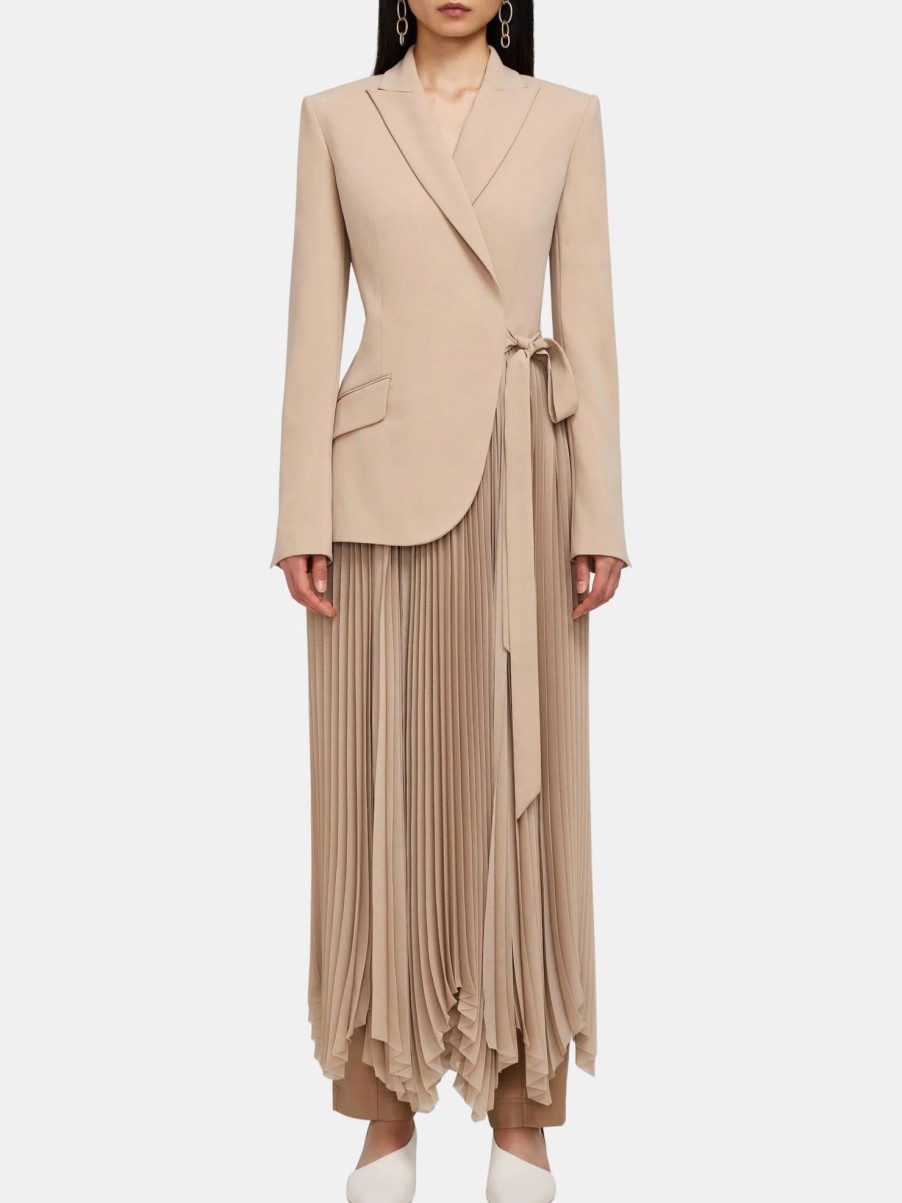 Clothing SIMKHAI Maxi | Ambretta Combo Blazer Dress Hazelwood