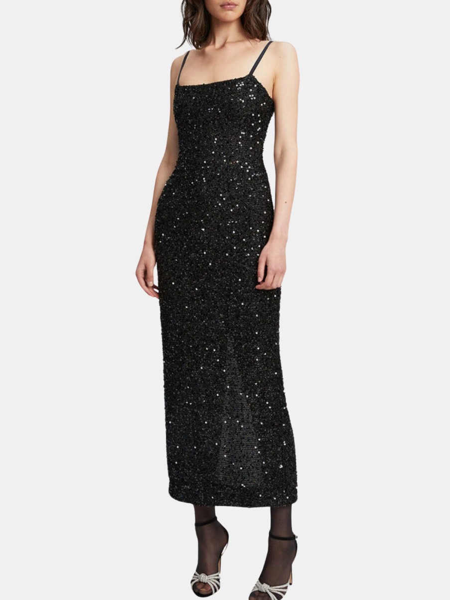 Clothing BARDOT Midi | Infinite Sequin Maxi Dress Black