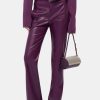 Clothing SIMKHAI Pants | Dahlia Straight Leg Pant Plum