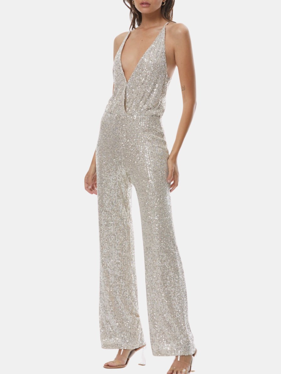 Clothing YFB | Maxim Jumpsuit Champagne