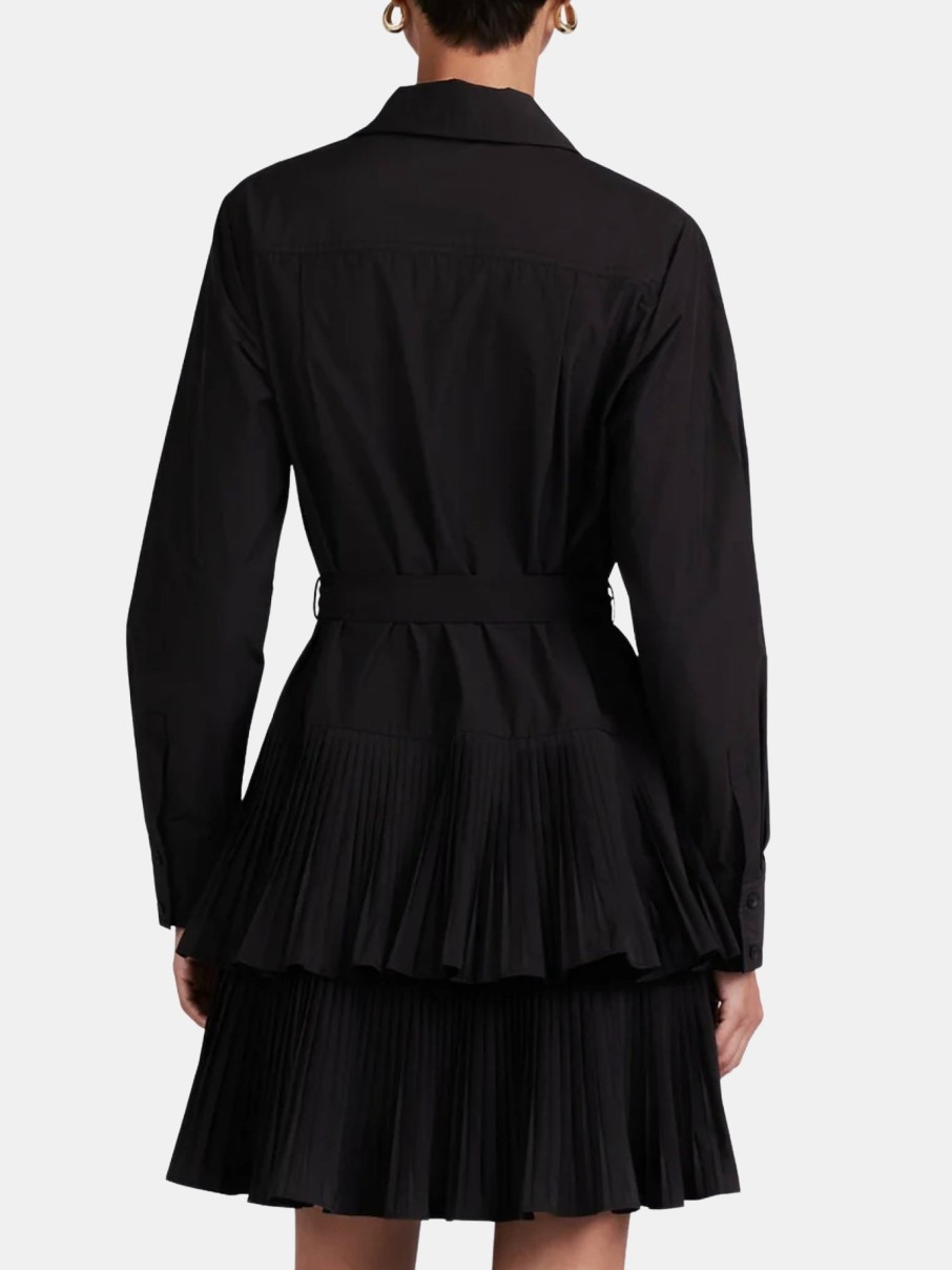 Clothing DEREK LAM Mini | Sterling Pleated Mini Dress Black