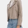 Clothing LAMARQUE Leather Jackets | Kelsey Leather Jacket Ash Grey