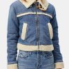 Clothing AMO Denim Jackets | Betty Shearling Jacket Idolize