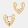 Accessories ANNIKA INEZ Earrings | Heart Hoops Small Gold