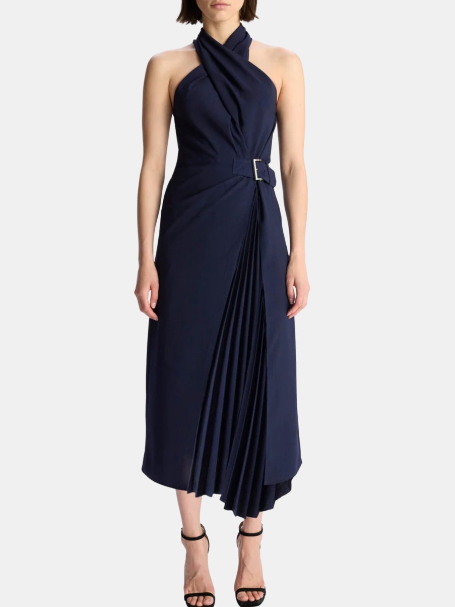 Clothing ALC Midi | Fiona Dress Evening Blue