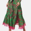 Clothing Hemant & Nandita Midi | Long Skirt Green