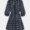 Clothing Cara Cara Mini | Robin Dress Yam Dyed Plaid