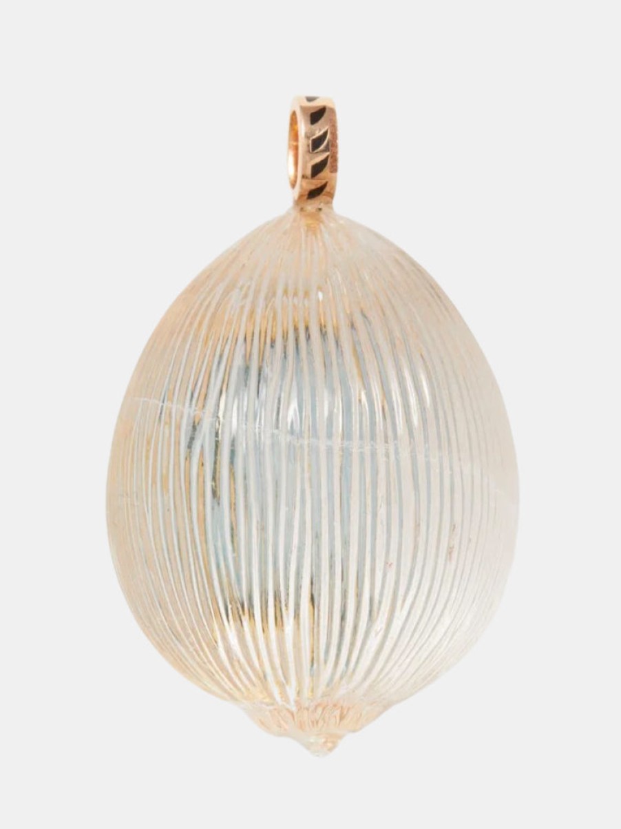 Accessories DEZSO Pendants | Carved Crystal Coquito Classic