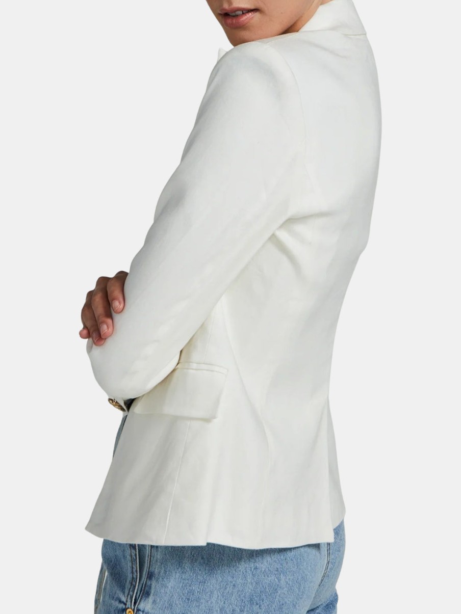 Clothing Generation Love Blazers | Delilah Linen Blazer White