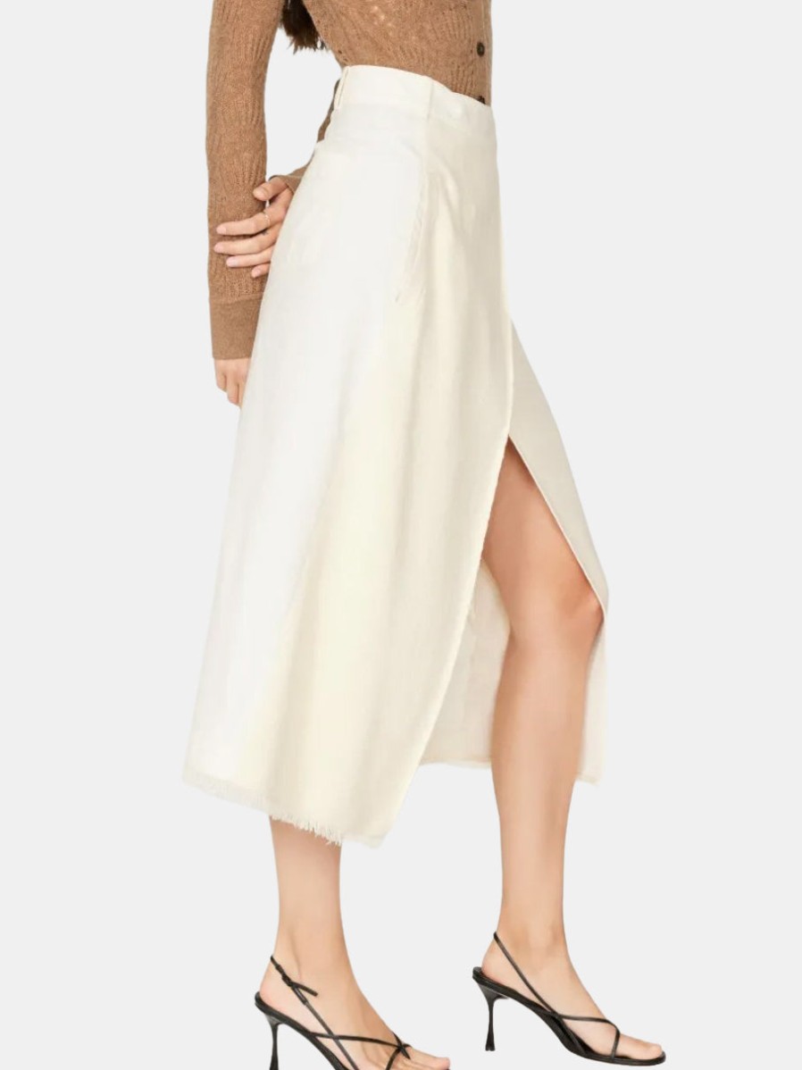 Clothing SIMKHAI Midi | Hunter Midi Wrap Skirt Natural