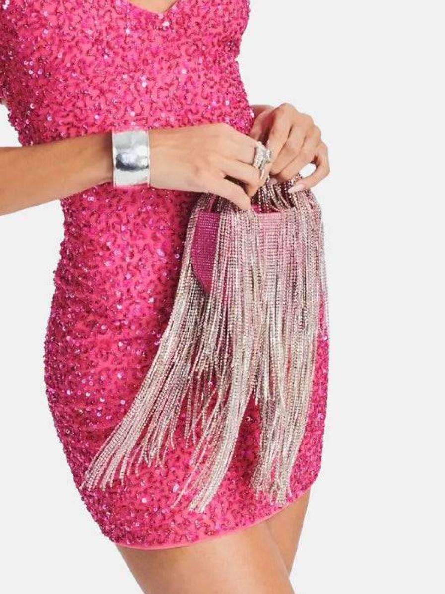 Accessories Retrofete | Talia Small Crystal Bag Pink