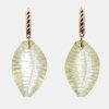 Accessories DEZSO Pendants | Postulata Shark Fin Hoops Lemon Quartz