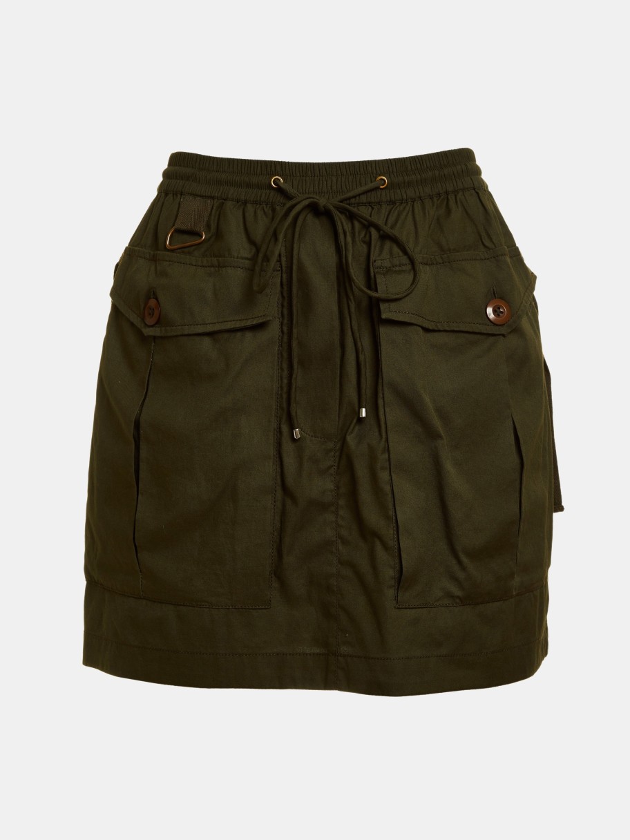 Clothing LOVE THE LABEL Skirts | Lola Mini Skirt Olive