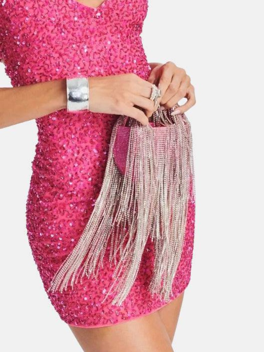 Accessories Retrofete | Talia Small Crystal Bag Pink