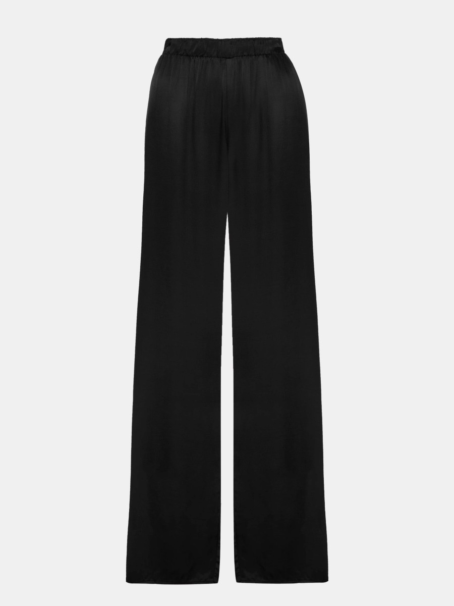 Clothing NATION Pants | Riviera Straight Leg Pull Pant Black