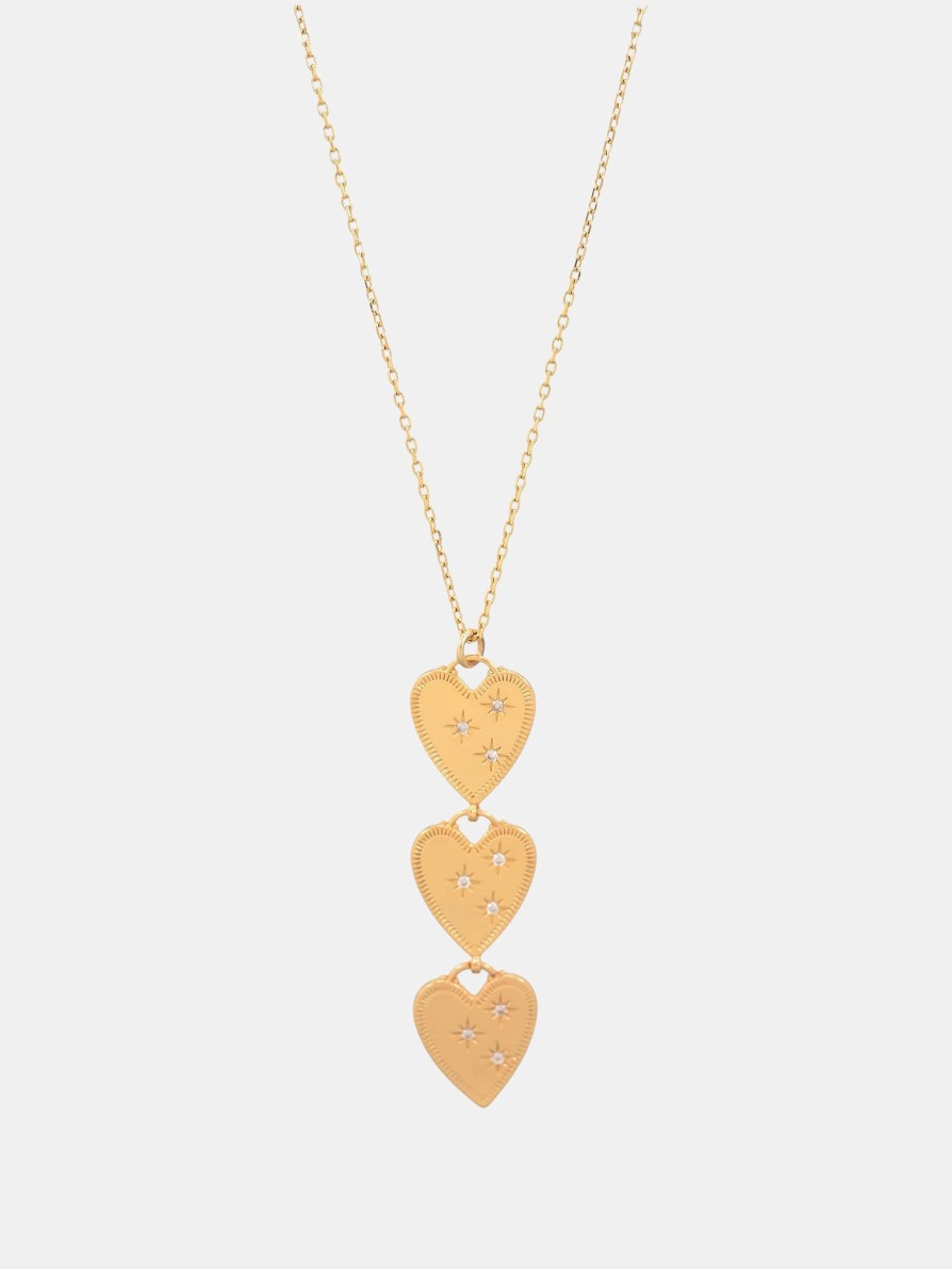 Accessories IBIZA PASSION | Perseverance Trio Heart Necklace