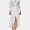 Clothing Hemant & Nandita Midi | Aisha Long Shirt Dress White