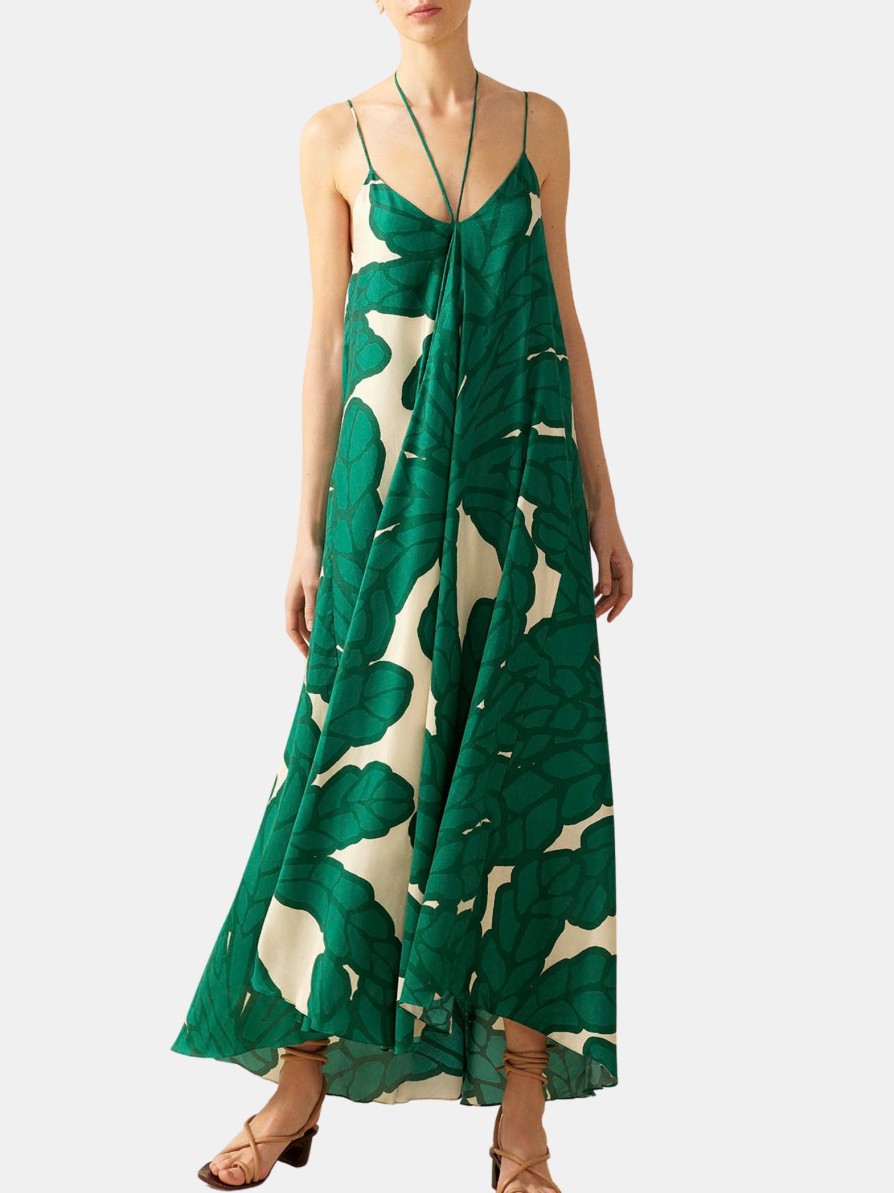 Clothing Eugenia Fernāndez Maxi | Calamar Dress Green