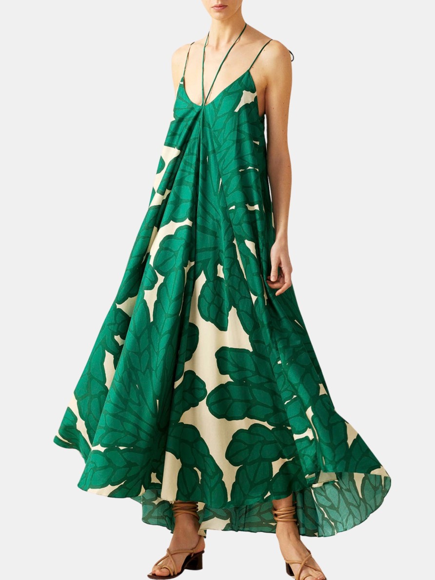 Clothing Eugenia Fernāndez Maxi | Calamar Dress Green