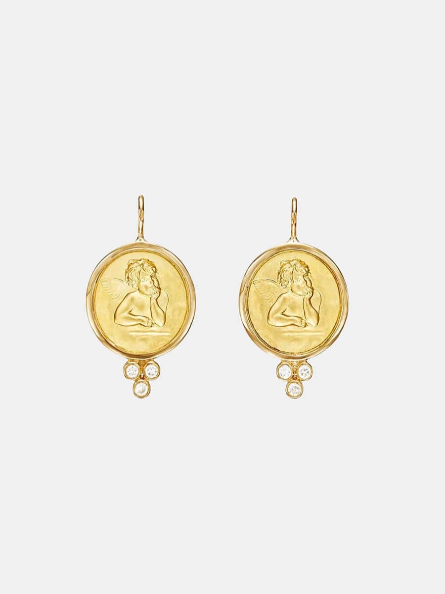 Accessories Temple St Clair Fine Jewelry | 18K Angel Earrings