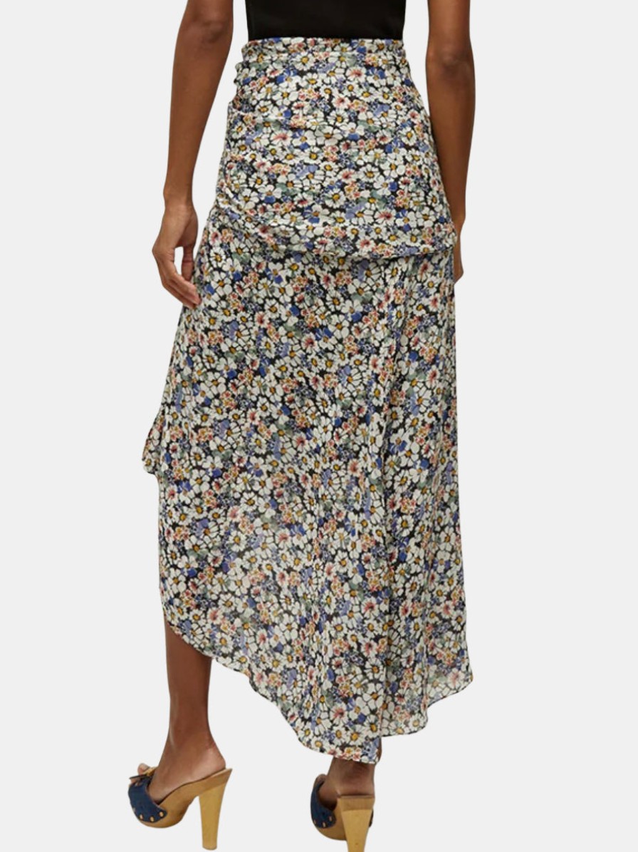 Clothing Veronica Beard Midi | Lucien Skirt Black Multi