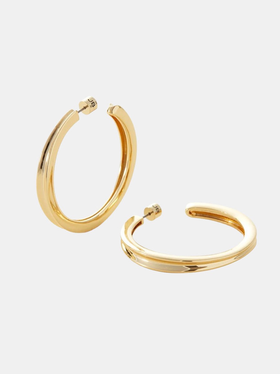 Accessories JENNY BIRD Earrings | Slim Doune Hoops Gold