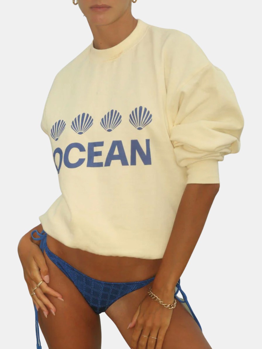 Clothing ARAMINTA JAMES | Ocean Sweatshirt Coconut