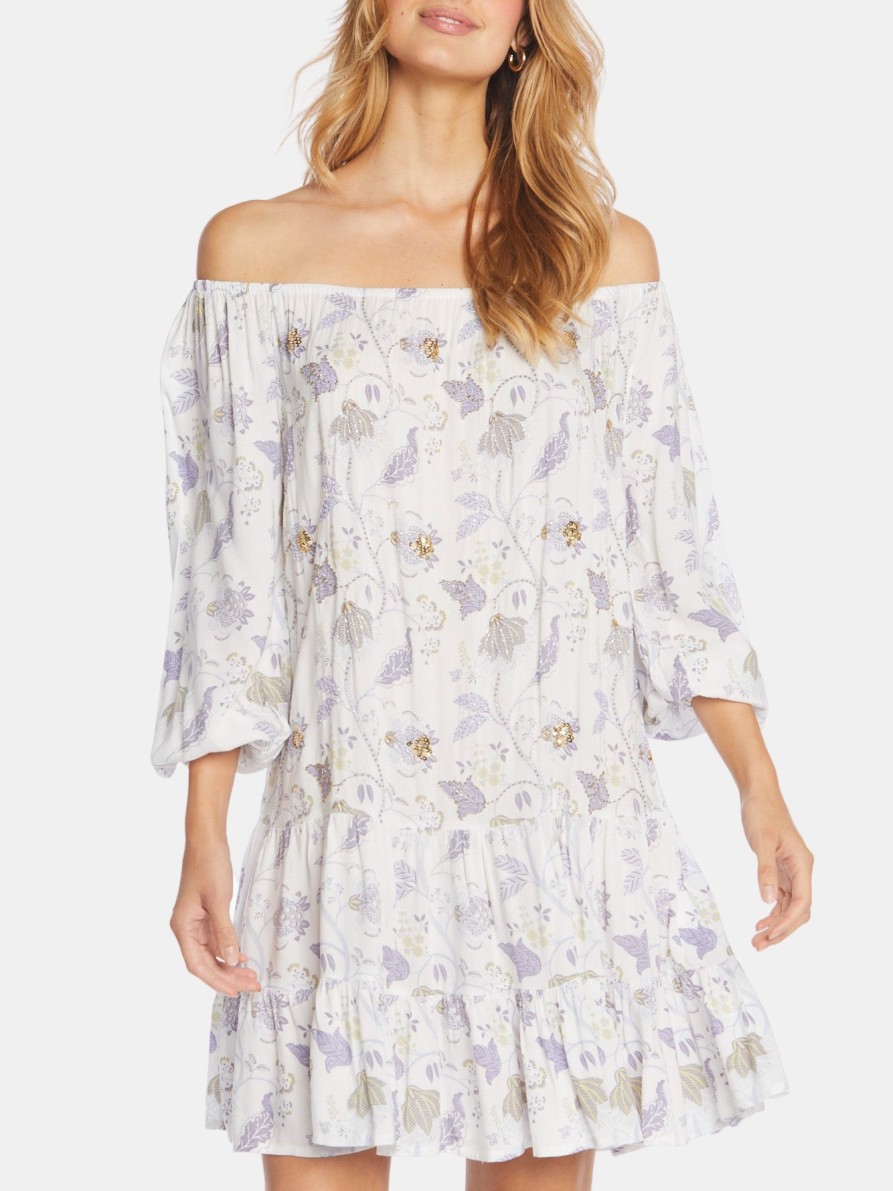 Clothing SKEMO Mini | Flower Tulum Dress Lilac