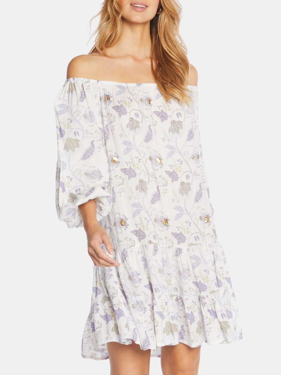 Clothing SKEMO Mini | Flower Tulum Dress Lilac