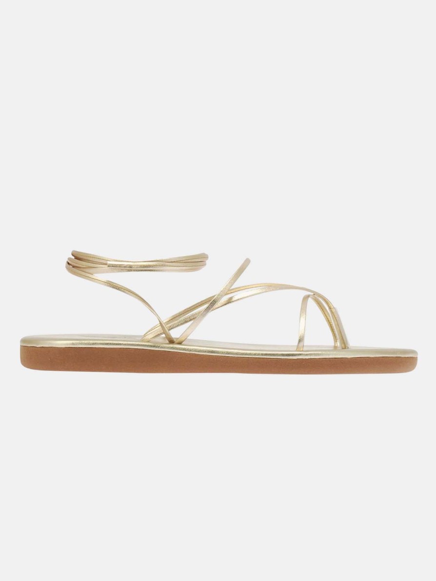 Clothing Ancient Greek Sandals | Ankle Wrap Sandal Platinum