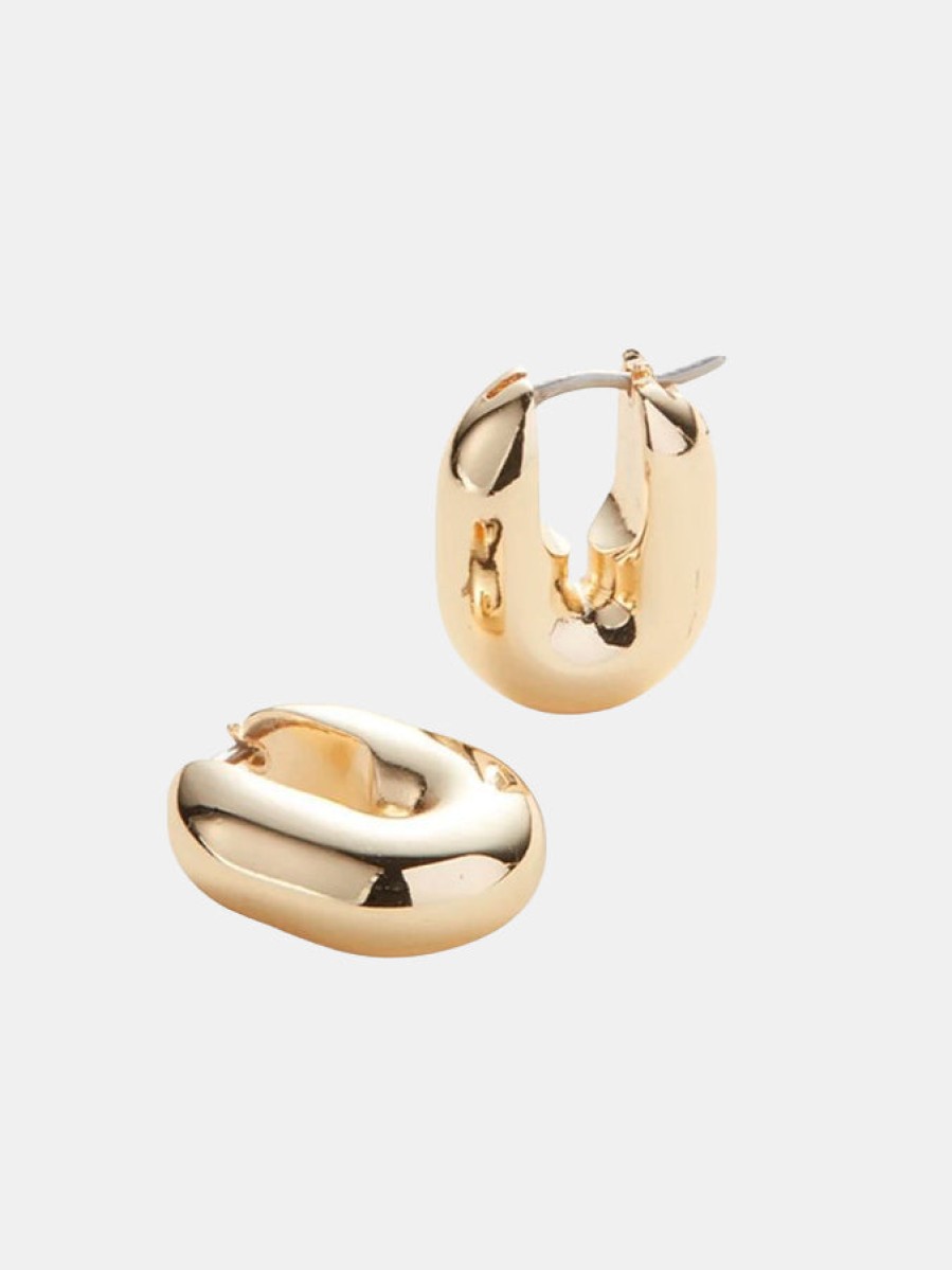 Accessories JENNY BIRD Earrings | Puffy U-Link Earrings Gold