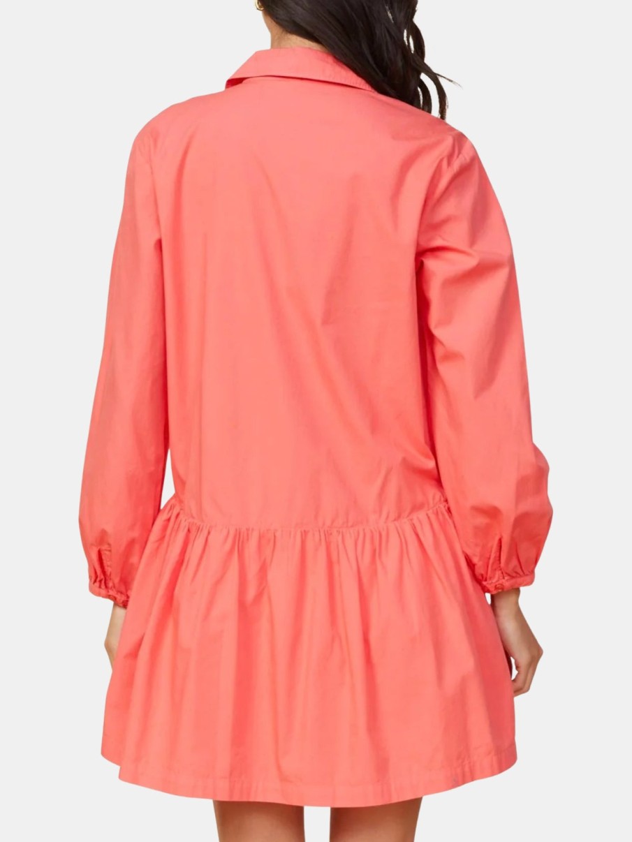 Clothing MONROW Mini | Poplin Easy Shirt Dress Watermelon