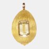 Accessories DEZSO Fine Jewelry | Carved Lemon Quartz Coquito