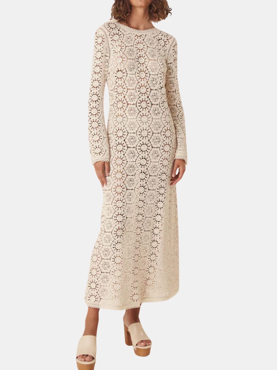 Clothing SPELL Midi | Helena Crochet Lace Gown