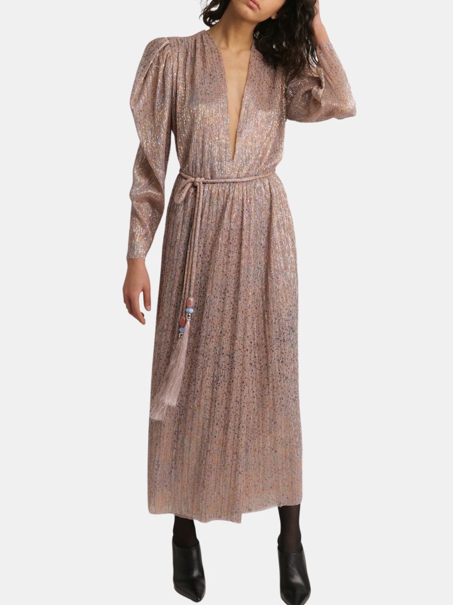 Clothing SABINA MUSAYEV Maxi | Gabriel Dress Peach Bronze