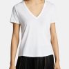 Clothing VERONICA BEARD Tees | Cindy V-Neck White