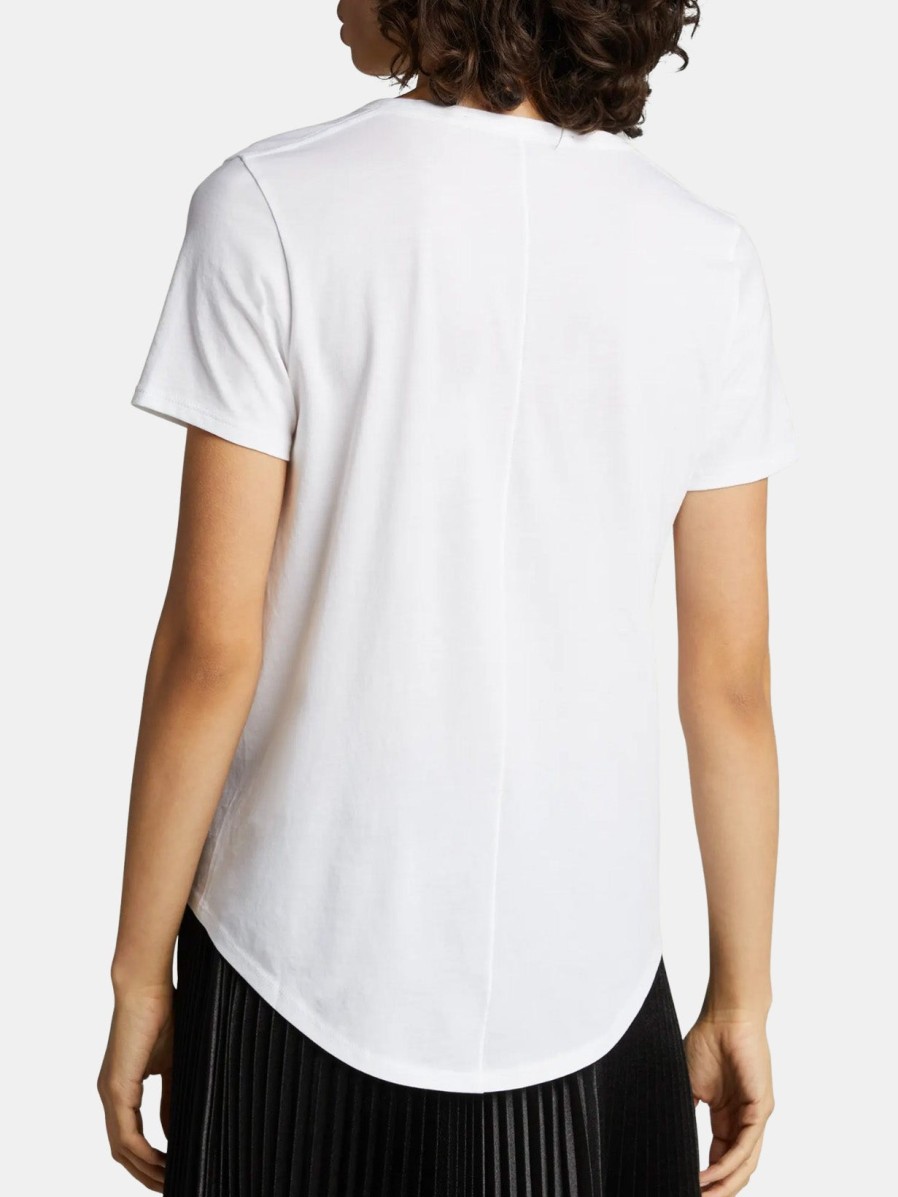 Clothing VERONICA BEARD Tees | Cindy V-Neck White