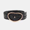 Accessories Lizzie Fortunato | Wide Georgia Belt Woven Black