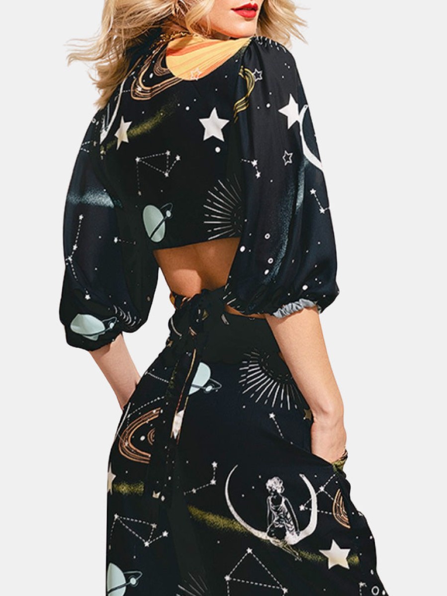 Clothing LILIANA MEZA | Sidereal Sea Top Space Citizen