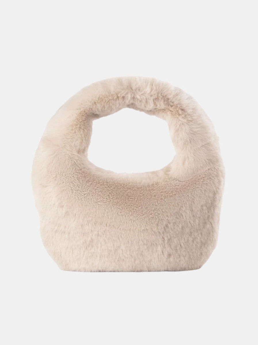 Accessories LAMARQUE | Alix Mini Faux Fur Hobo Bag