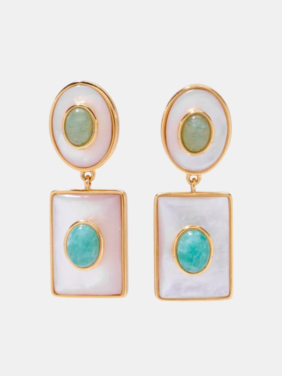 Accessories Lizzie Fortunato Earrings | Ethereal Pool Earring White