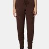 Clothing NIA | Ribbed Plush Jogger Chocolate