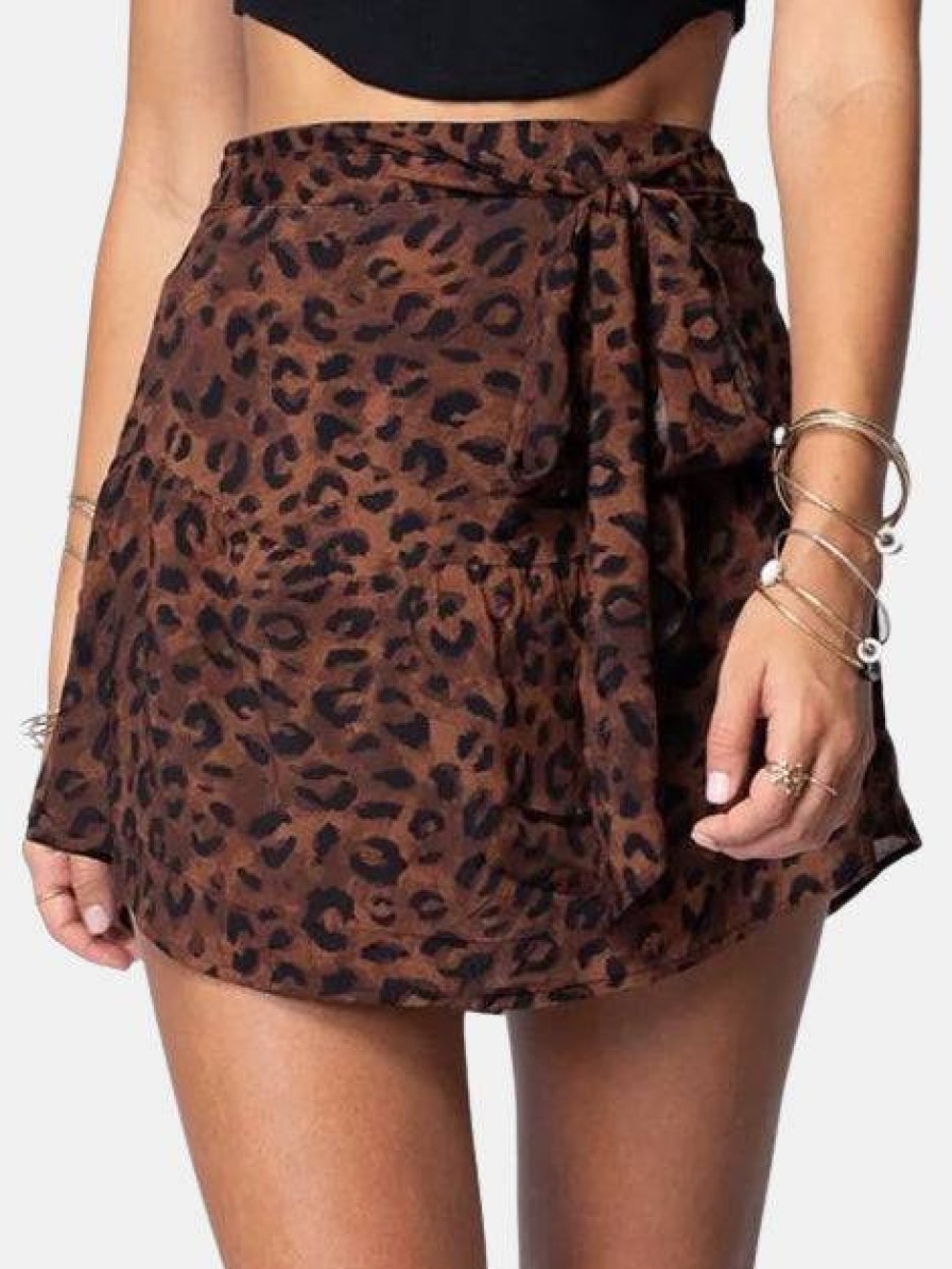 Clothing Stillwater Skirts | Moving On Mini Skirt Leopard