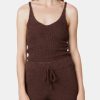 Clothing NIA | Plush Sweater Tank Chocolate