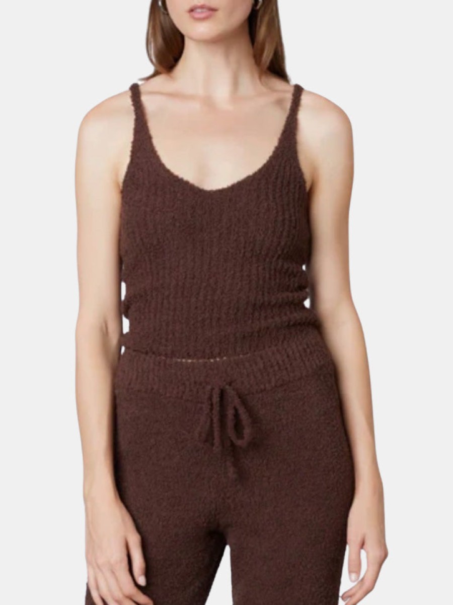 Clothing NIA | Plush Sweater Tank Chocolate