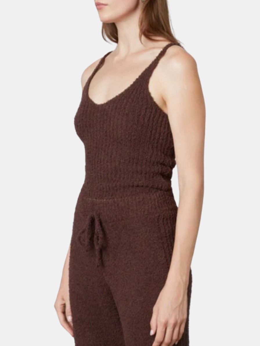 Clothing NIA | Plush Sweater Tank Chocolate