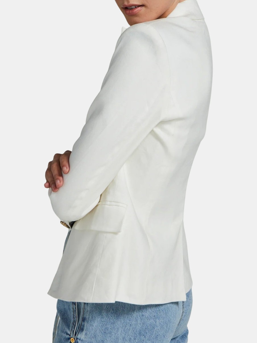 Clothing Generation Love | Delilah Linen Blazer White