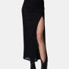 Clothing STILLWATER Midi | Mesh Get Together Maxi Skirt Black