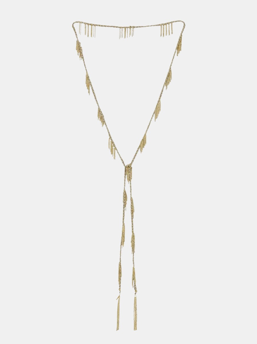 Accessories MARIE LAURE Necklaces | N°650 Necklace Gold Grey