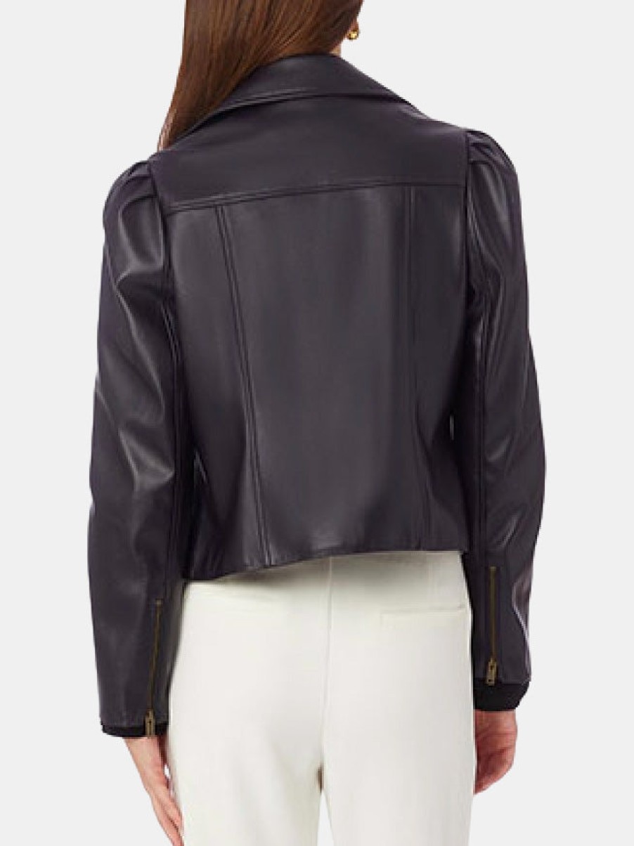 Clothing Marie Oliver Leather Jackets | Maeve Moto Jacket Midnight